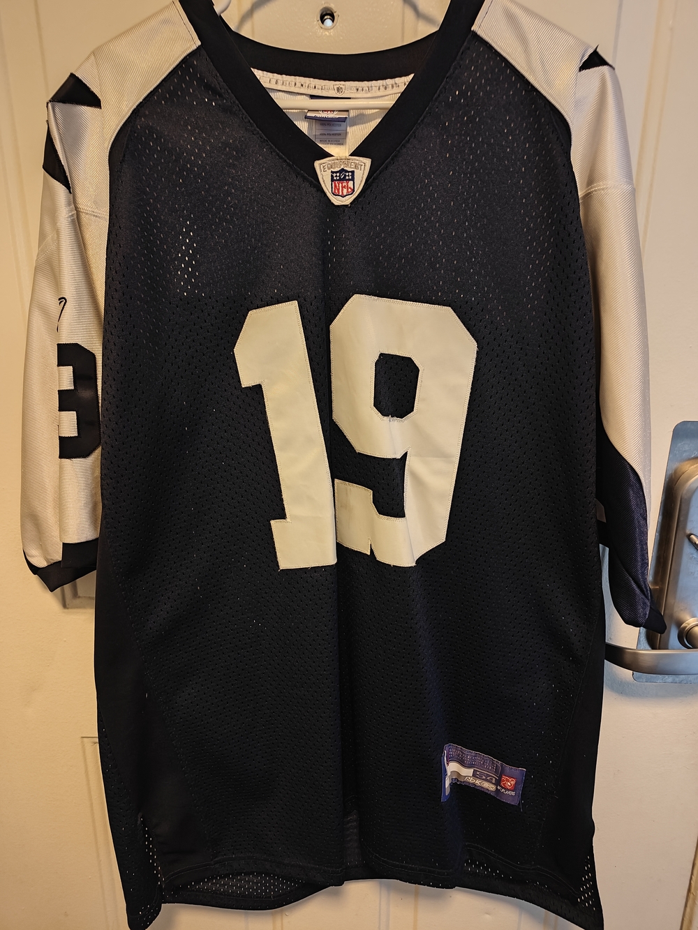 Reebok Navy Blue NFL Equipment Football Jersey Tag Detail - Picture 2 of 4